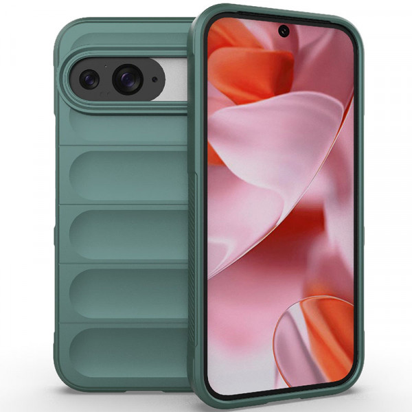 

Чехол RosCase Flex Silicone для Google Pixel 9 / 9 Pro с микрофиброй, Зеленый