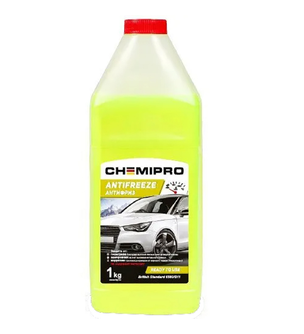 Ch066_антифриз Chemipro G11 Готовый 1kg! Желтый, 0.9л CHEMIPRO арт. CH066