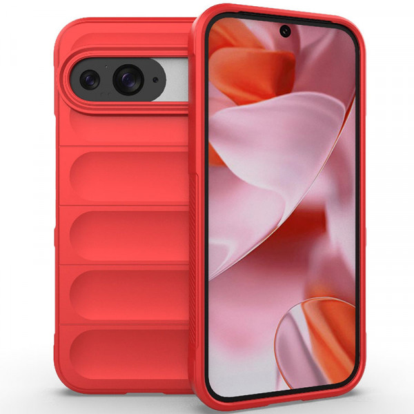 

Чехол RosCase Flex Silicone для Google Pixel 9 / 9 Pro с микрофиброй, Красный