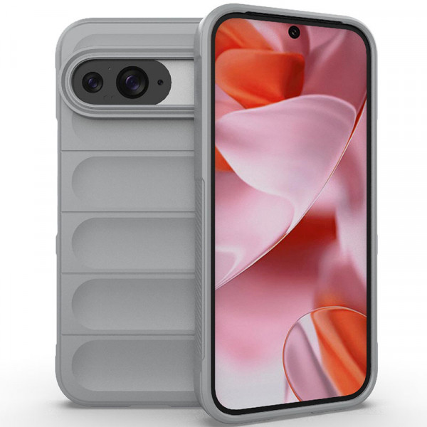 

Чехол RosCase Flex Silicone для Google Pixel 9 / 9 Pro с микрофиброй, Серый