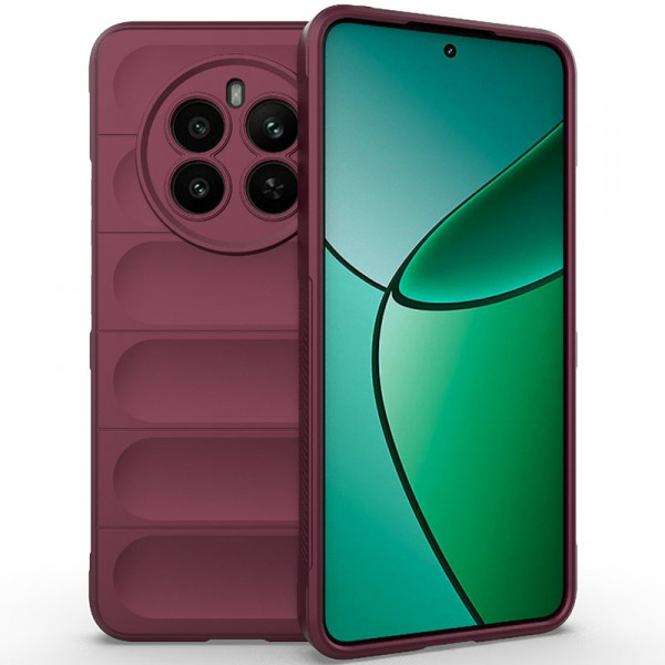 

Противоударный чехол RosCase Flex Silicone для Realme 12 Plus 5G / Realme 12 4G, Бордовый