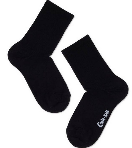 

Носки детские Conte-Kids Active хлопок черные удлиненные р 16, Черный