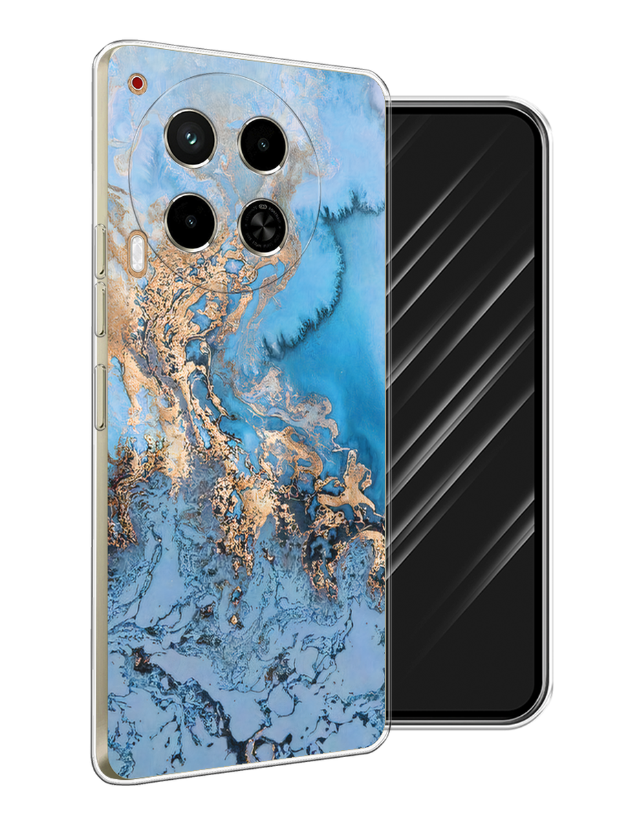 

Чехол Awog на Tecno Camon 30 4G "Морозная лавина синяя", Серебристый, 305650-1