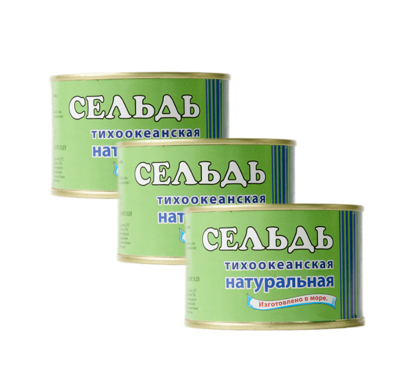 

Сельдь тихоокеанская Дефриз натуральная, 3 шт х 245 г, Сельдь тихоокеанская