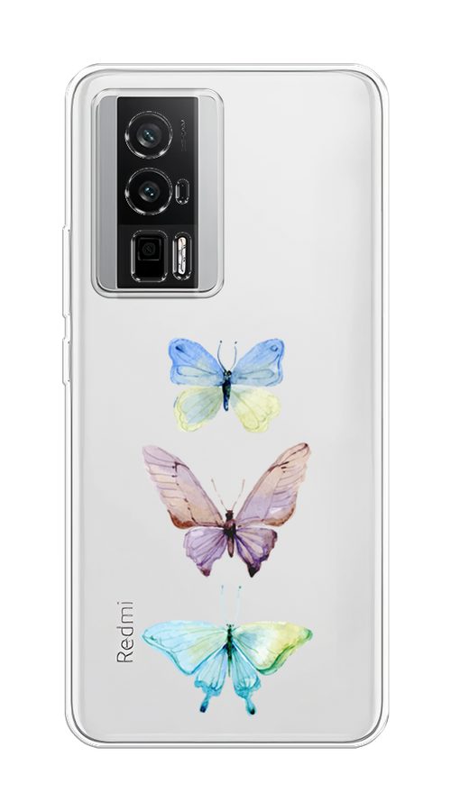 

Чехол на Xiaomi Redmi K60/Poco F5 Pro "Акварельные бабочки", Бирюзовый;розовый, 317450-1