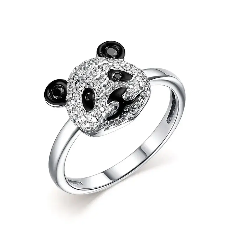 Кольцо из серебра р.13 DEWI KIDS 901011786, эмаль/фианит