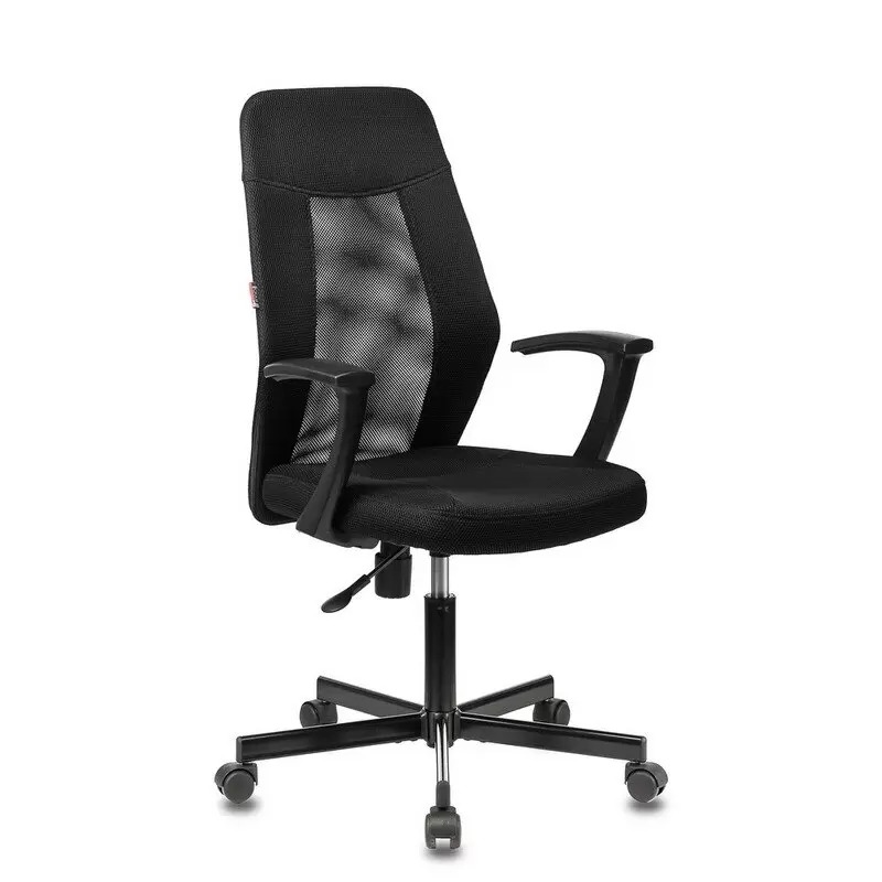 Кресло офисное Easy Chair 225 черное (сетка/ткань, металл), 1094258