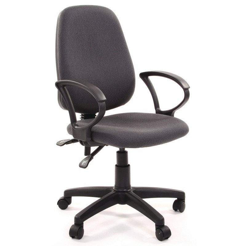 Кресло офисное Easy Chair 318 серое (ткань, пластик), 506144
