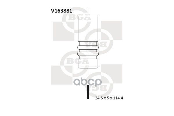 

BGA 'V163881 Клапан выпускной 1шт