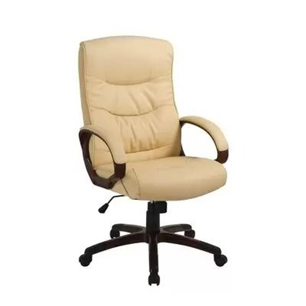 Кресло для руководителя Easy Chair 633 TR бежевое (рециклированная кожа, пластик), 470987