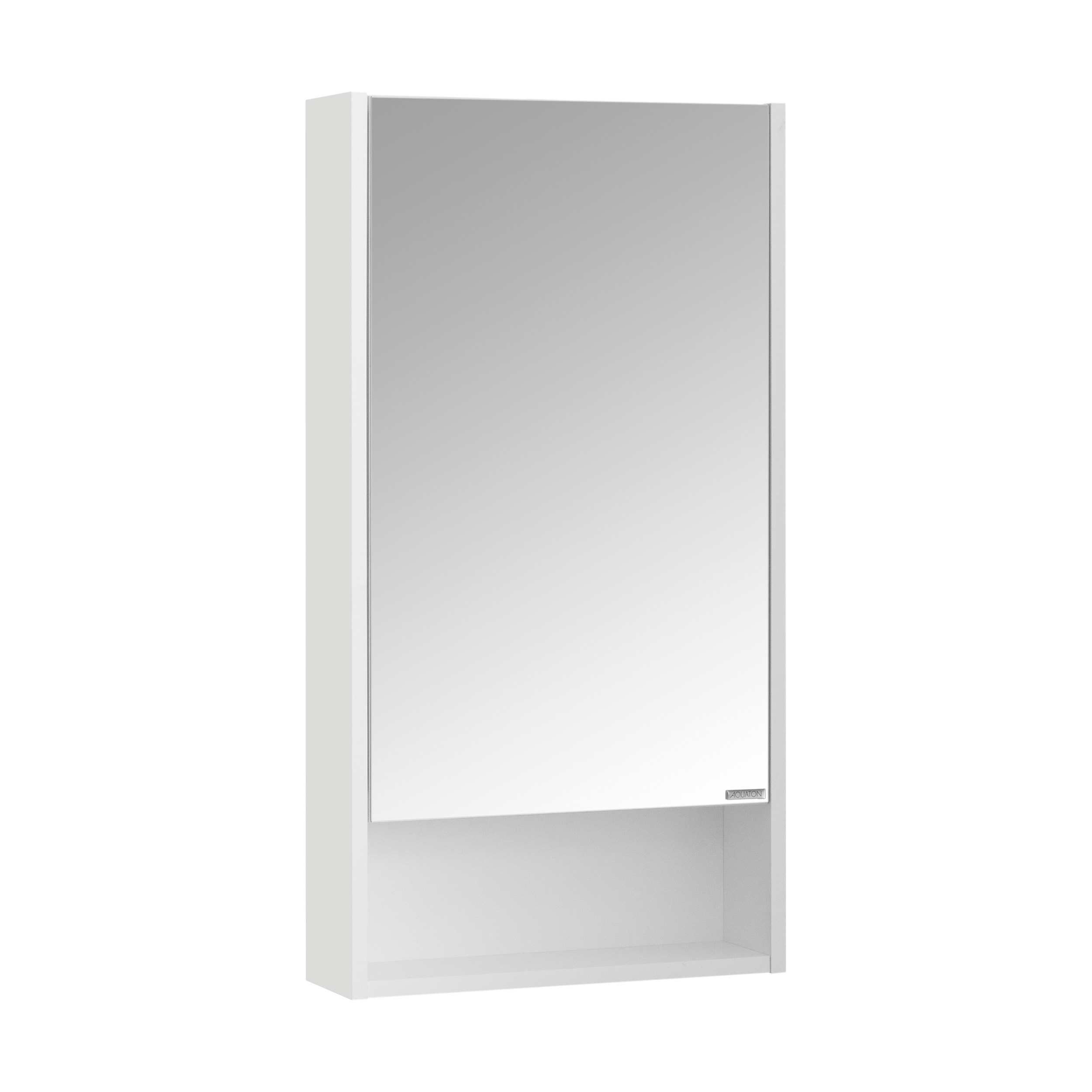Зеркало-шкаф в ванную навесной Aquaton Сканди 45 1A252002SD010 распашной шкаф сканди сосна санторини светлая дуб делано