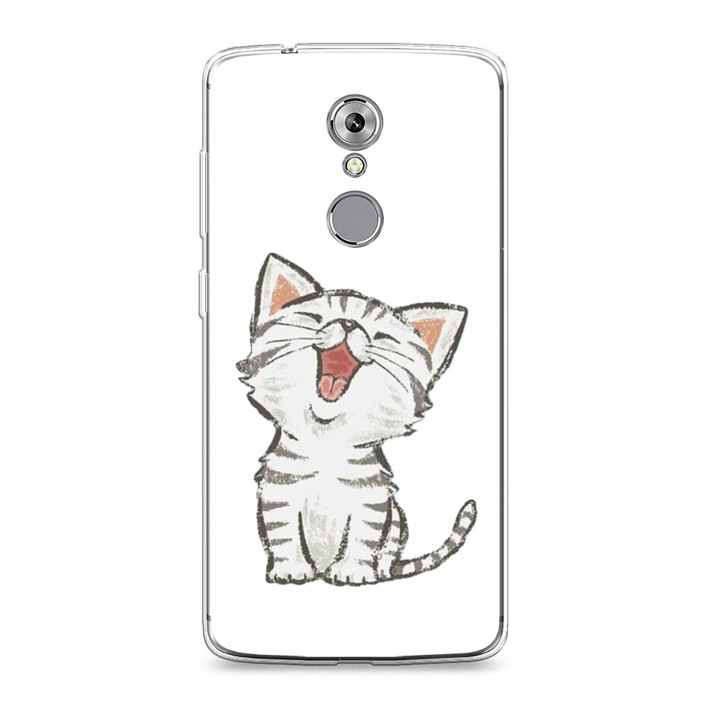 

Чехол Awog на ZTE Axon 7 / ЗТЕ Аксон 7 "Котенок рисованный", Разноцветный, 131450-1