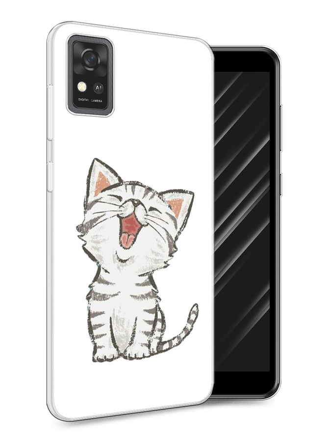 

Чехол Awog на ZTE Blade A31 / ЗТЕ Блэйд A31 "Котенок рисованный", Разноцветный, 134650-1