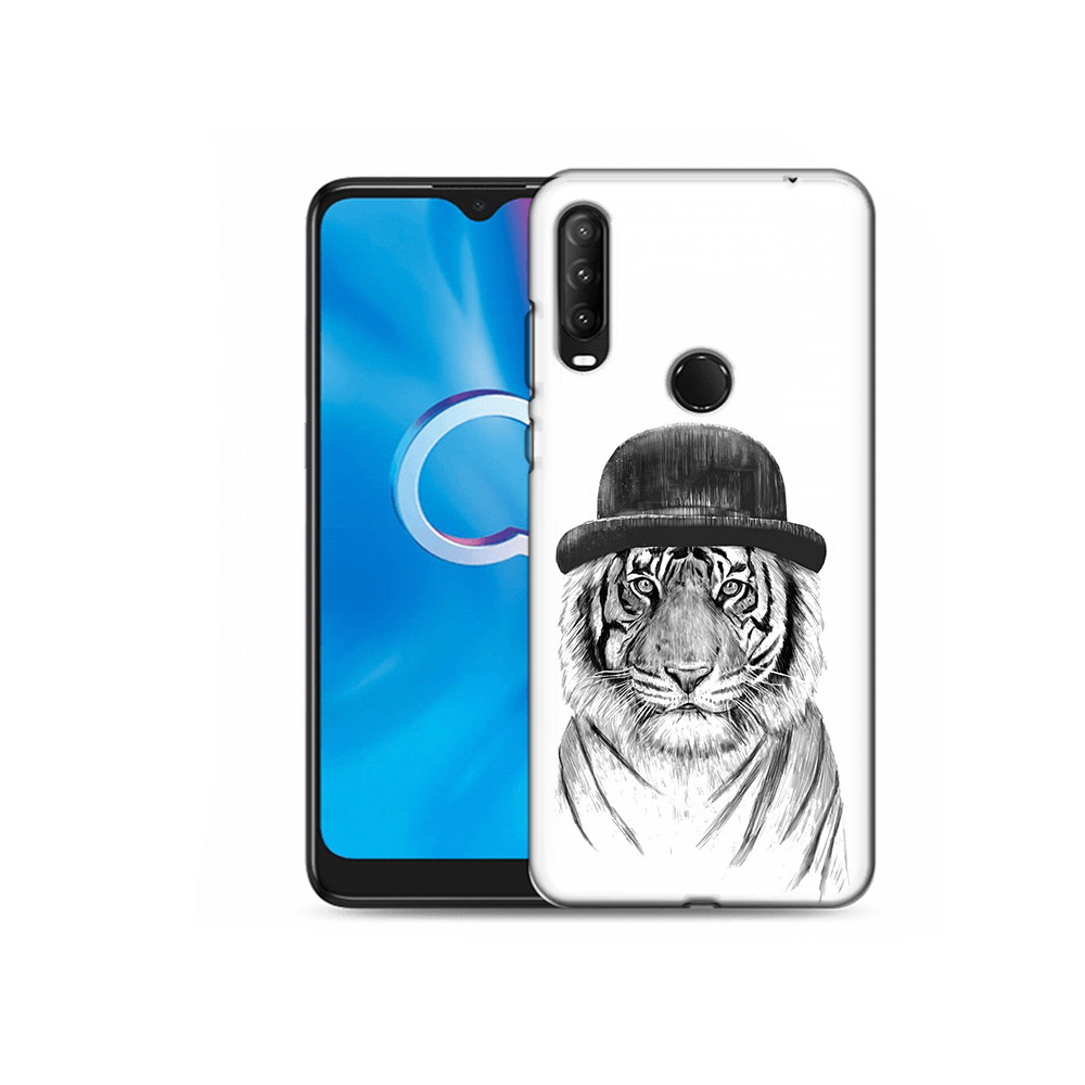

Чехол MyPads Tocco для Alcatel 1S (2020) 5028Y тигр британец (PT145668.665.641), Прозрачный, Tocco