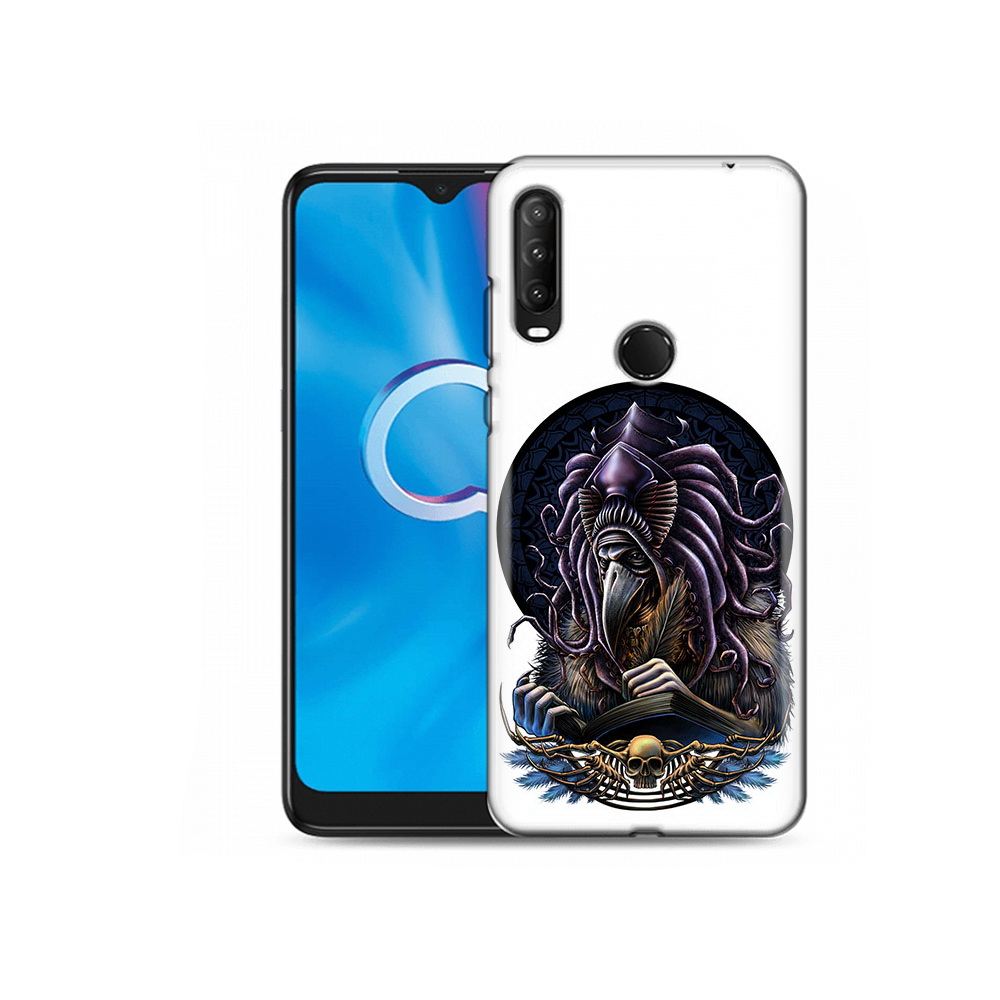 

Чехол MyPads Tocco для Alcatel 1S (2020) 5028Y умный ворон (PT145668.665.650), Прозрачный, Tocco