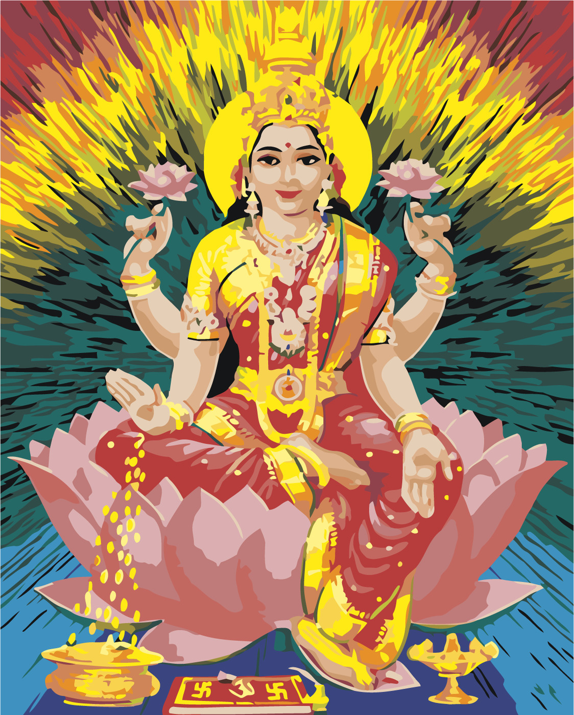 

Картина по номерам 40 x 50 Лакшми (pz-lakshmi), Лакшми