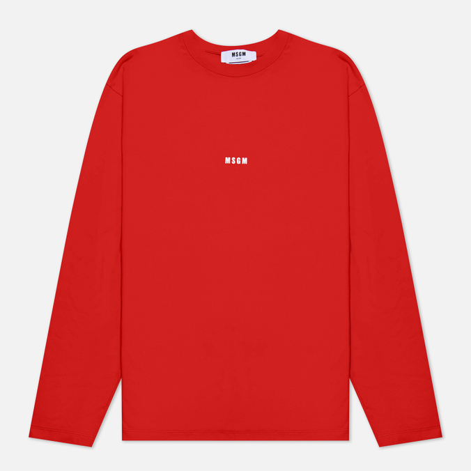 

Мужской лонгслив MSGM Micrologo Basic Crew Neck красный, Размер S, Micrologo Basic Crew Neck-1