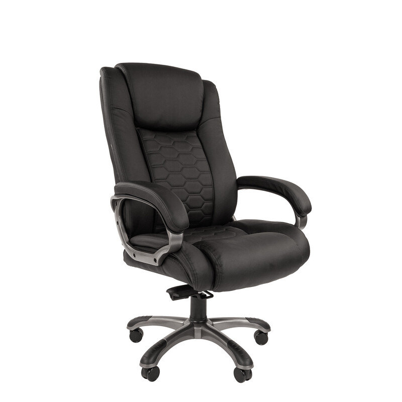 фото Кресло для руководителя easy chair 641 черное (искусственная кожа, пластик), 990359