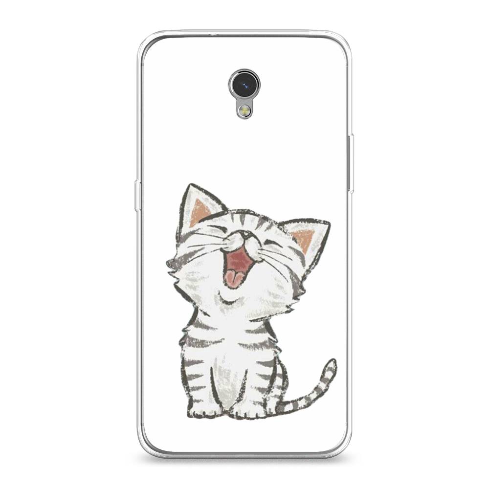 

Чехол Awog на ZTE Blade V7 / ЗТЕ Блэйд V7 "Котенок рисованный", Разноцветный, 131150-1