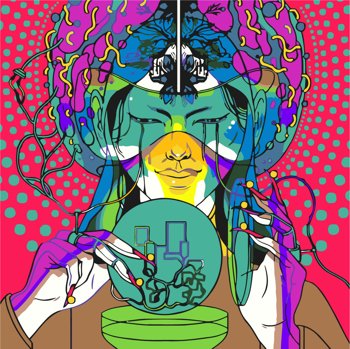 

Картина по номерам 40 x 40 Наука будущего Флуорисцентные краски (PZ-1981), Наука будущего Флуорисцентные краски