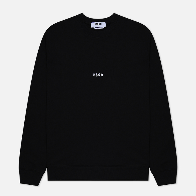 

Мужская толстовка MSGM Micrologo Crew Neck чёрный, Размер S, Micrologo Crew Neck