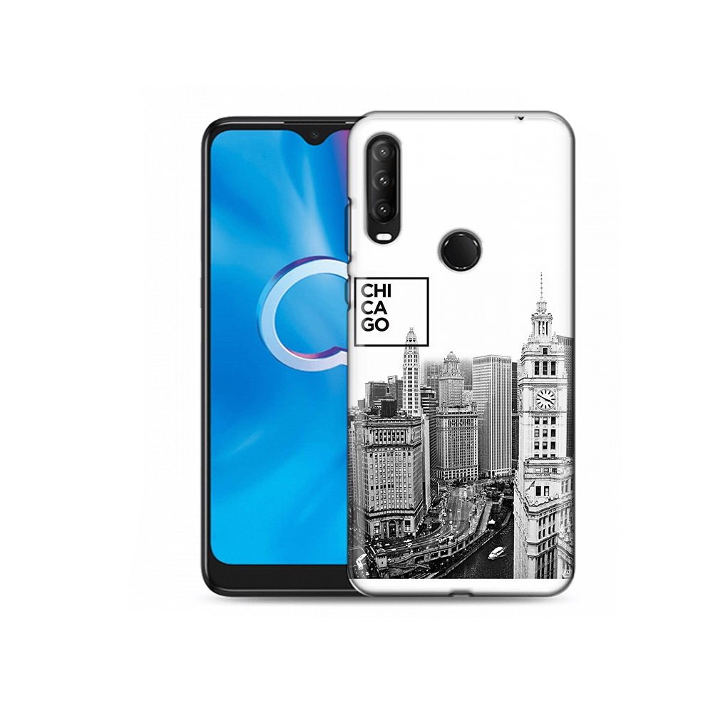 

Чехол MyPads Tocco для Alcatel 1S (2020) 5028Y черно белый чикаго (PT145668.665.689), Прозрачный, Tocco