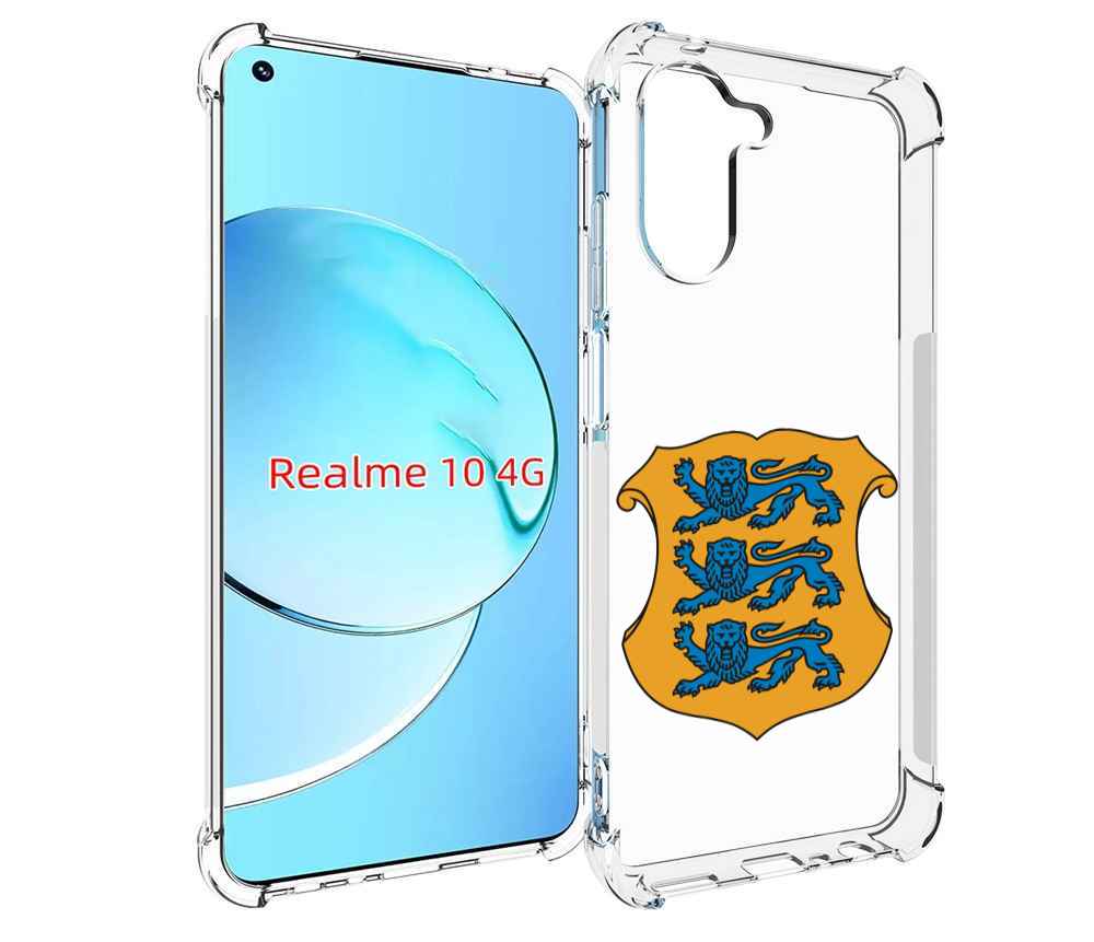 

Чехол MyPads герб-эстонии для Realme 10, Прозрачный, Tocco