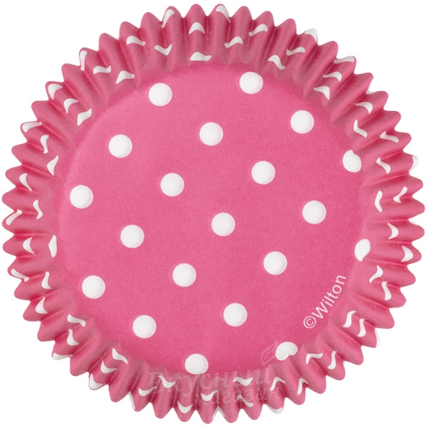 

Капсула 5 см. Горох фуксия Pink Dots Wilton 415-0158, 75 шт., Розовый