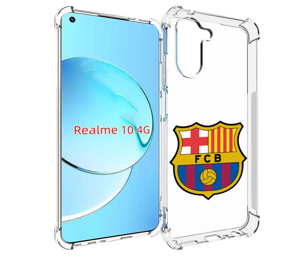 

Чехол MyPads ФК FCB Барселона для Realme 10, Прозрачный, Tocco