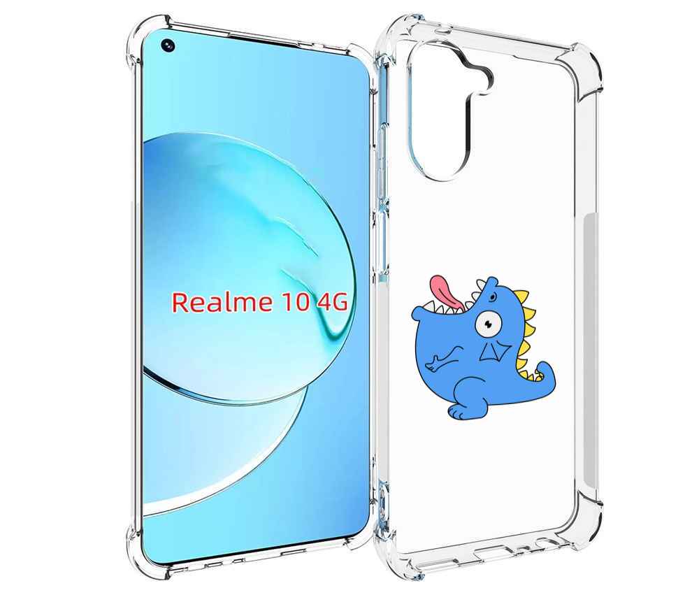 

Чехол MyPads голубая-рыбка для Realme 10, Прозрачный, Tocco