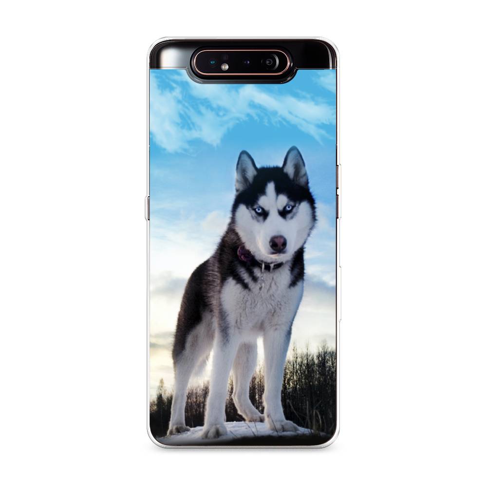 

Чехол Awog на Samsung Galaxy A80 "Хаски 3", Разноцветный, 28350-2