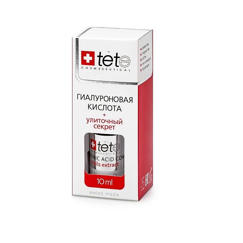 фото Гиалуроновая кислота + улиточный секрет / tete mini hyaluronic acid + snail extract, 10 мл nobrand