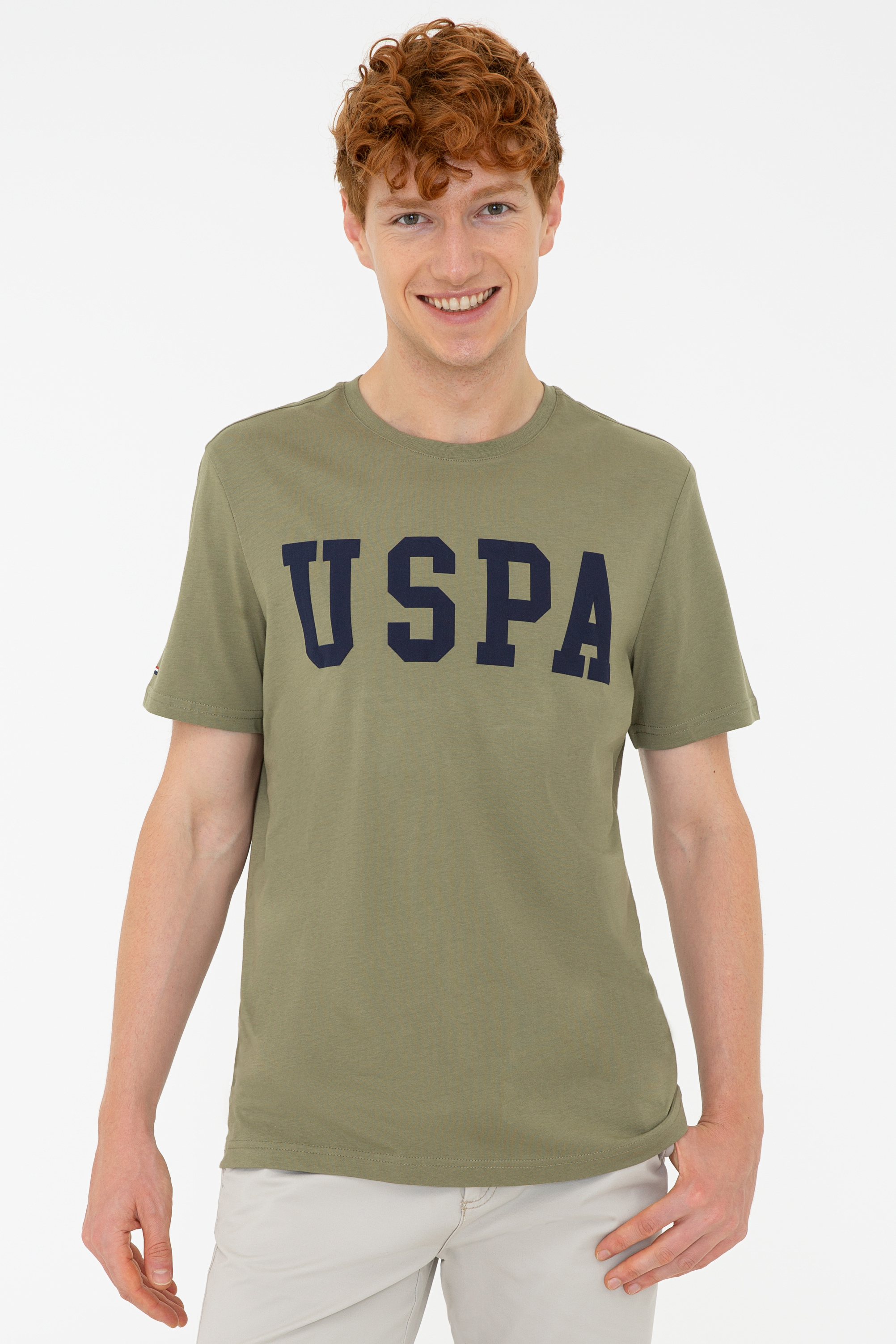

Футболка мужская U.S. POLO Assn. G081SZ0110GEARTIY021 хаки S, G081SZ0110GEARTIY021