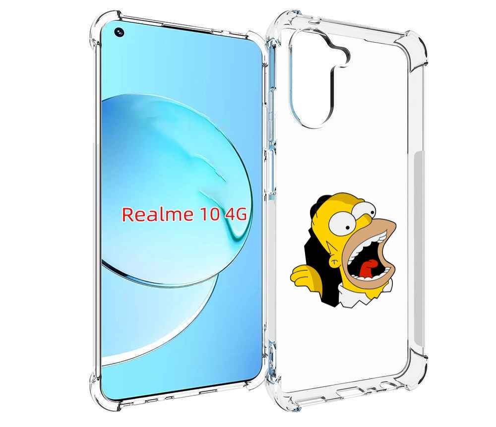 

Чехол MyPads гомер-голодный для Realme 10, Прозрачный, Tocco