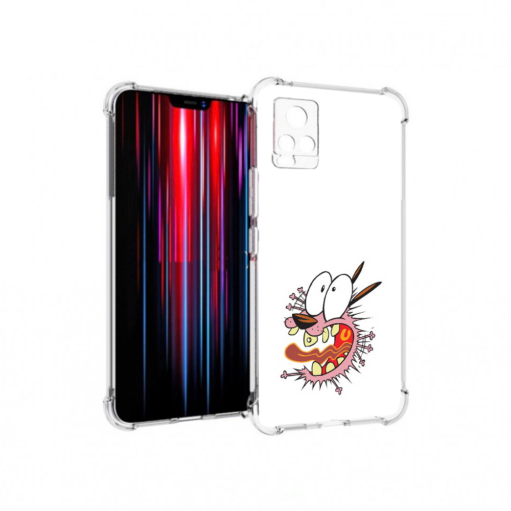 

Чехол MyPads Tocco для Vivo V20 PRO испуганный бобик (PT226964.386.381), Прозрачный, Tocco