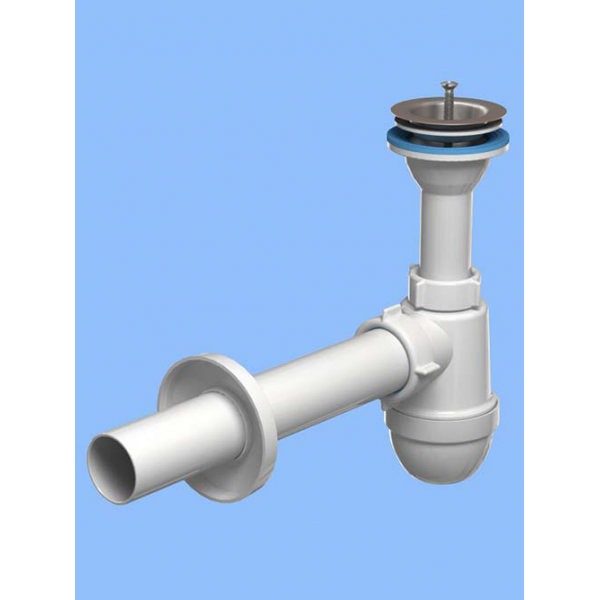 

Сифон Ани 1-1/4" х 40 с прямой трубой 40 мм С2004, Белый