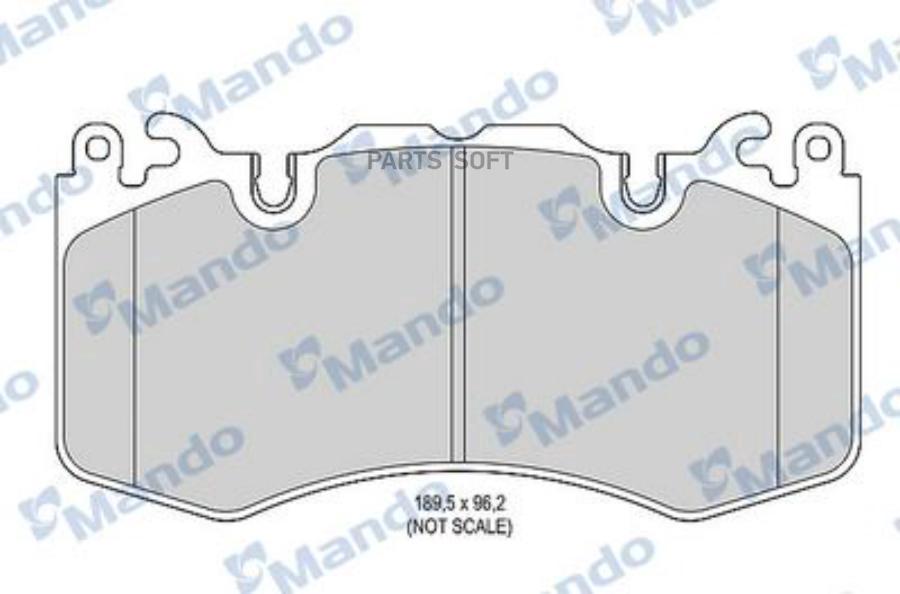 

Колодки тормозные LAND ROVER Mando MBF015606