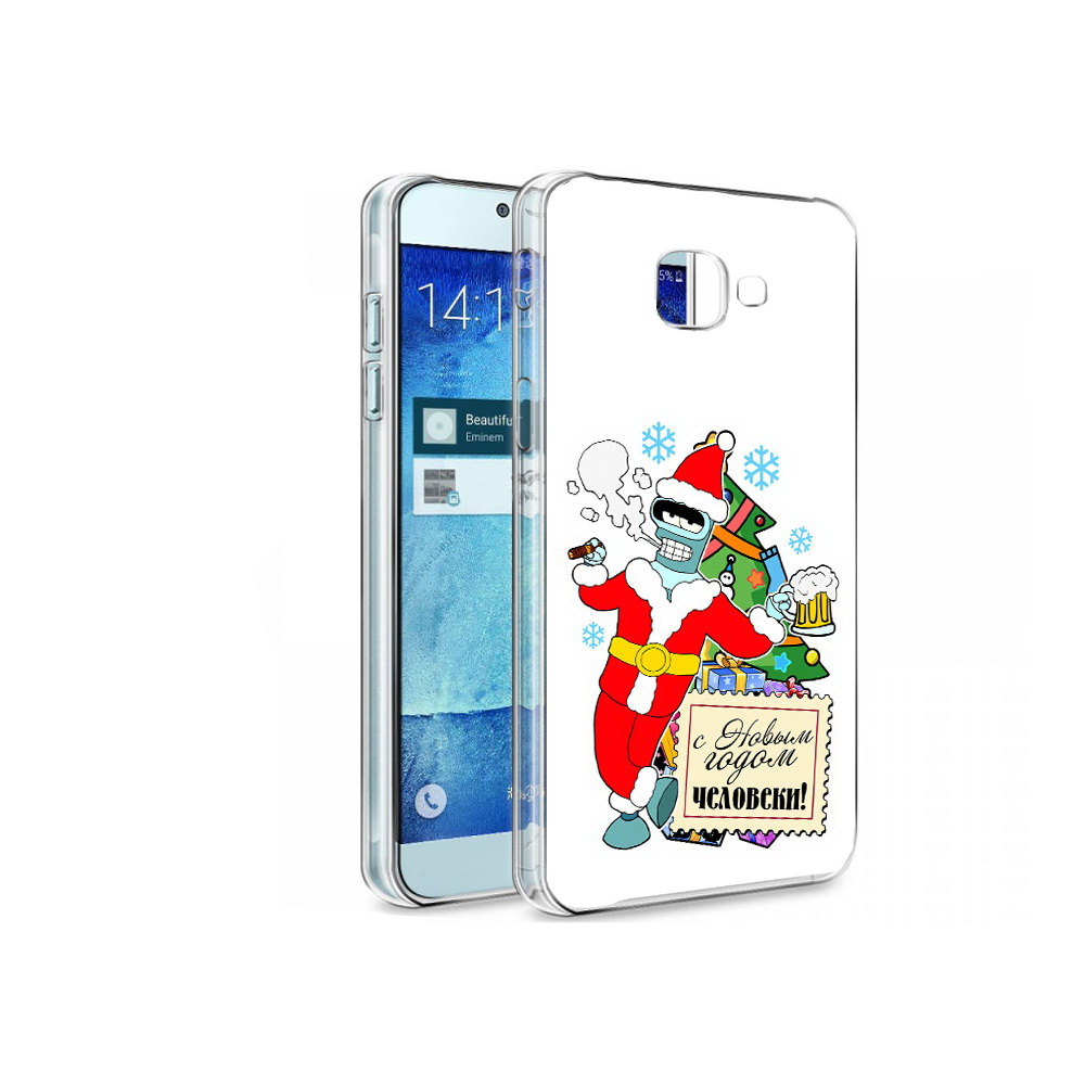 

Чехол MyPads Tocco для Samsung Galaxy A8 С новым годом человеки, Tocco