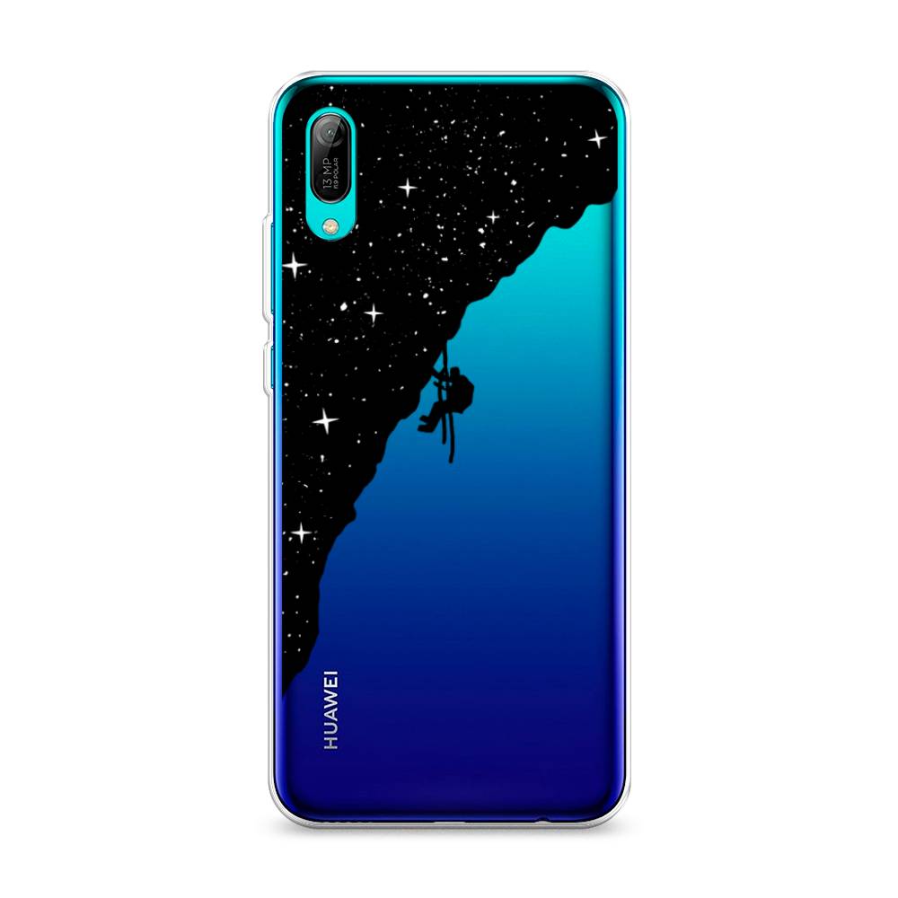 

Чехол Awog на Huawei Y6 Pro (Prime) 2019 "Скалолаз в космосе", Черный;белый;бежевый, 68150-4
