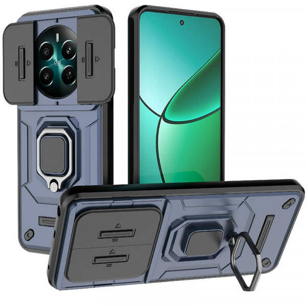 

Чехол RosCase Transformer Ring Holder с кольцом для Realme 12 Plus 5G / Realme 12 4G, Синий