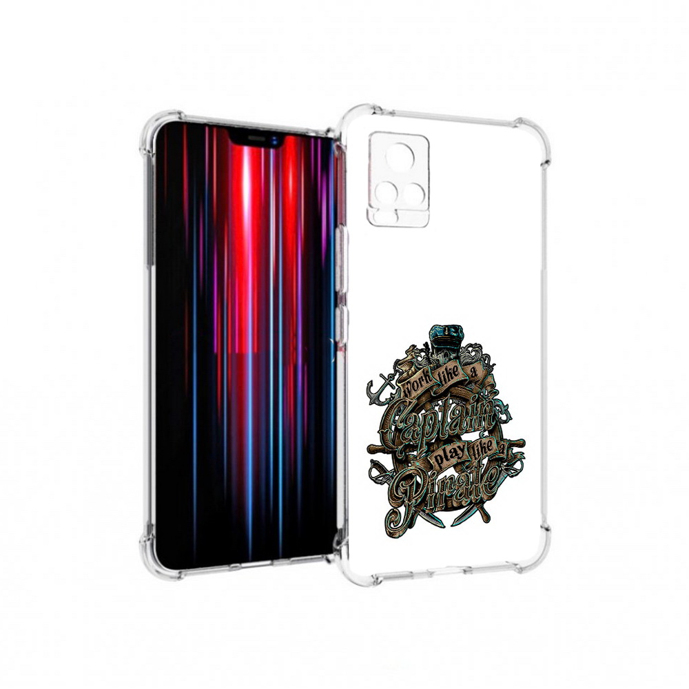 

Чехол MyPads Tocco для Vivo V20 PRO капитан пиратов (PT226964.386.385), Прозрачный, Tocco