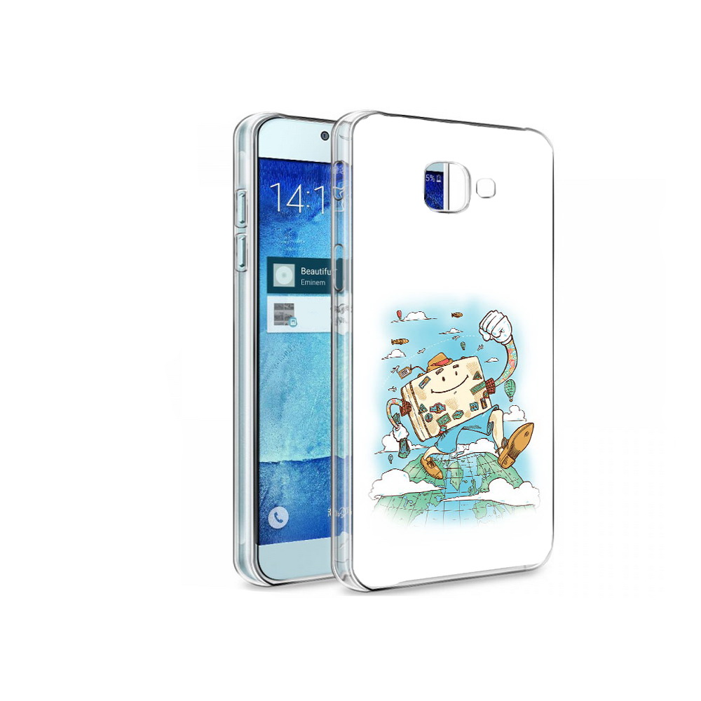

Чехол MyPads Tocco для Samsung Galaxy A8 Счастливый чемодан, Tocco