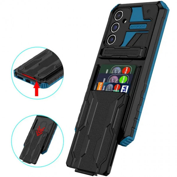 

Чехол-подставка RosCase Blackout для Samsung Galaxy A35 / A55, Синий