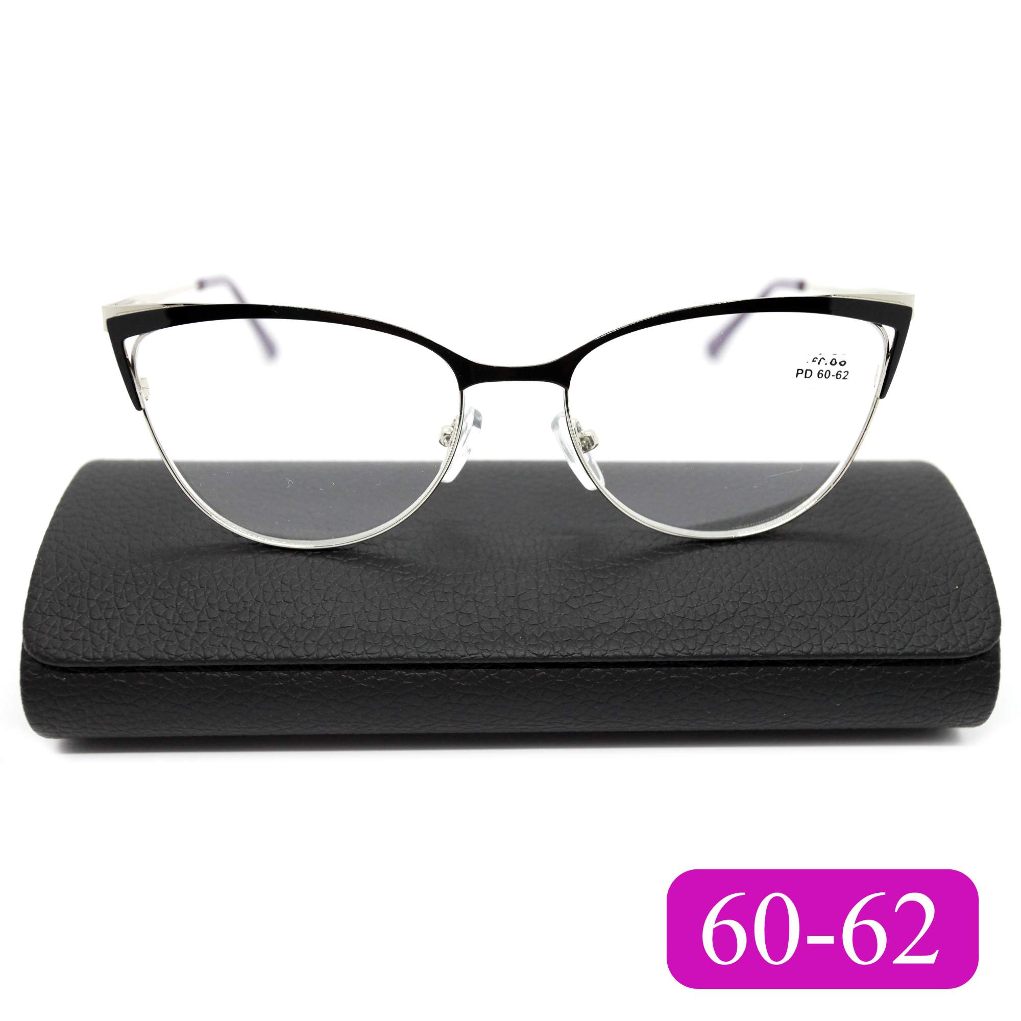 

Готовые очки для зрения Glodiatr 1541 -6,00, c футляром, цвет черный, РЦ 60-62, 1541-FT