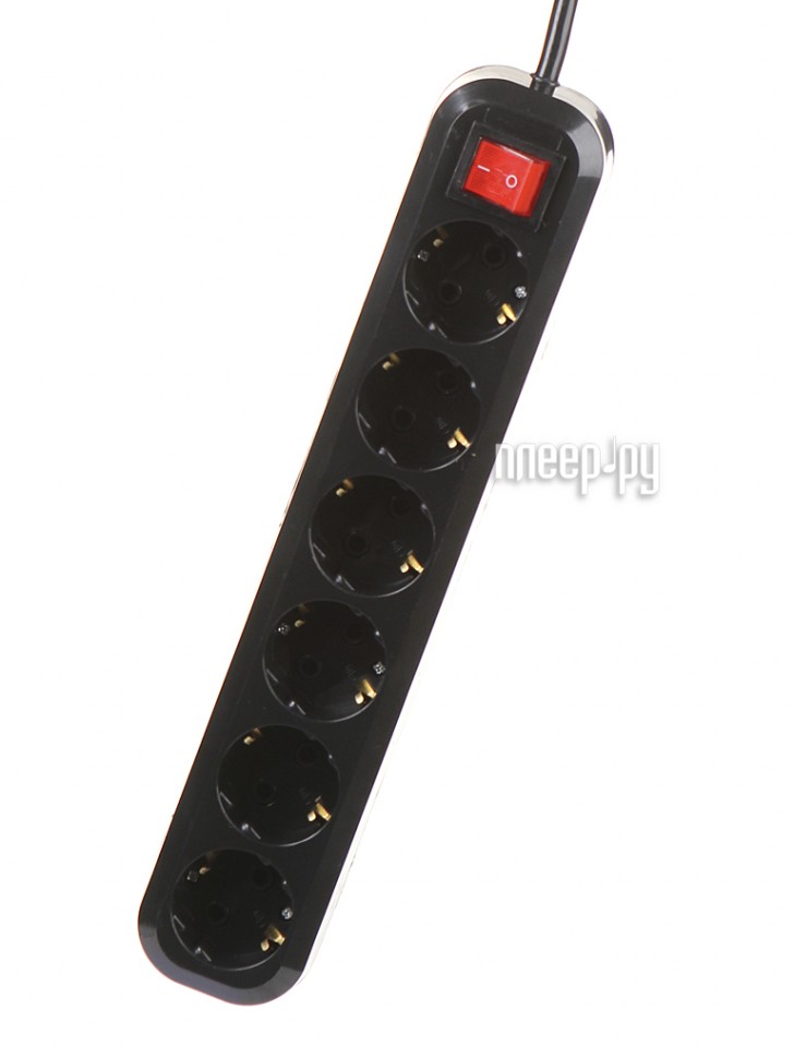 фото Сетевой фильтр 5bites 6 sockets 5m black sp6b-350