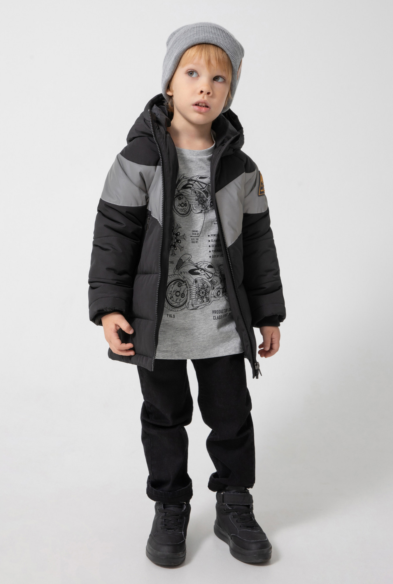 

Джемпер детский Acoola 20120150054 серый р.98, 20120150054