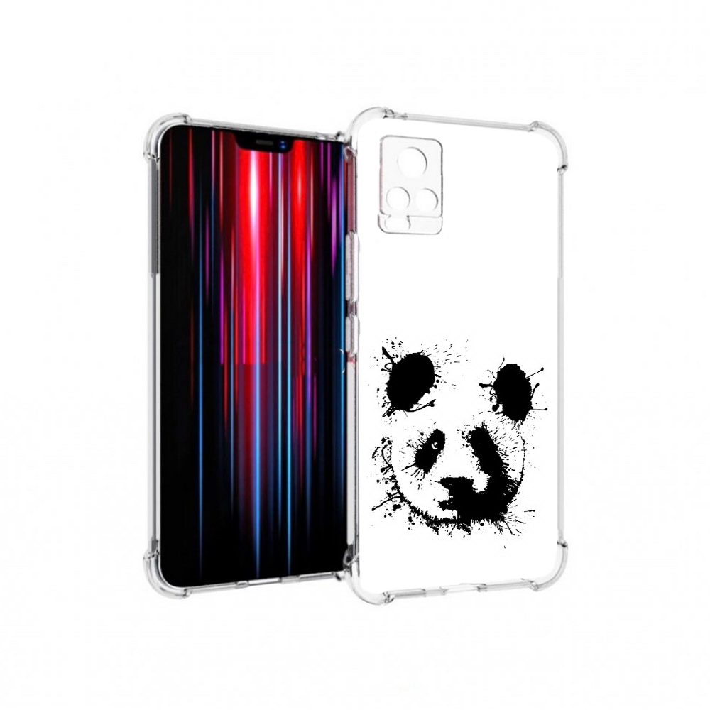 

Чехол MyPads Tocco для Vivo V20 PRO клякса-панда (PT226964.386.389), Прозрачный, Tocco