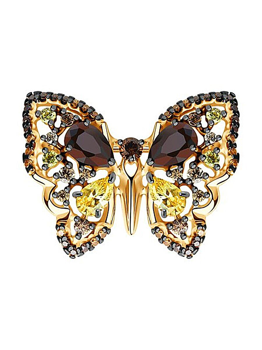 

Брошь из серебра TEO MAORI 893040020, фианит, 893040020