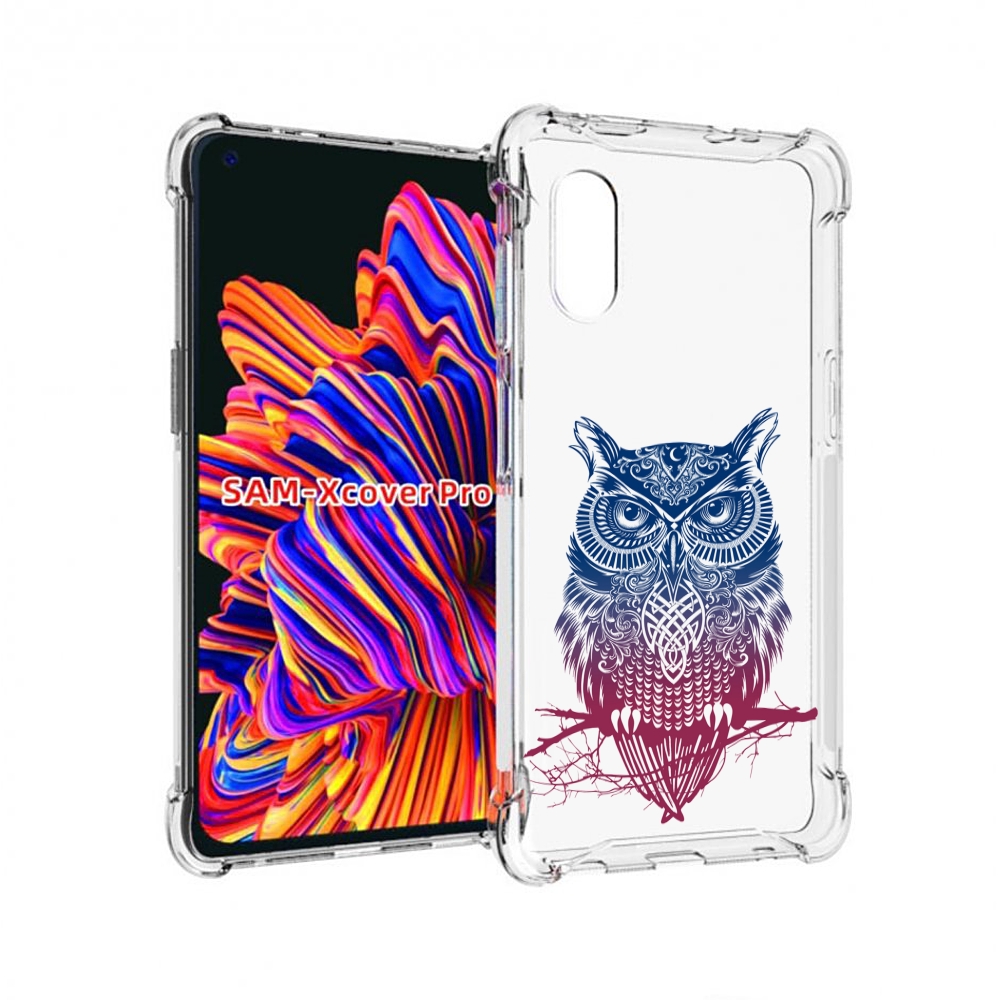 

Чехол MyPads хиппи сова для Samsung Galaxy Xcover Pro 1, Прозрачный, Tocco