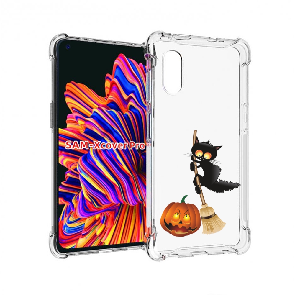 

Чехол MyPads хэлуинский котик для Samsung Galaxy Xcover Pro 1, Прозрачный, Tocco